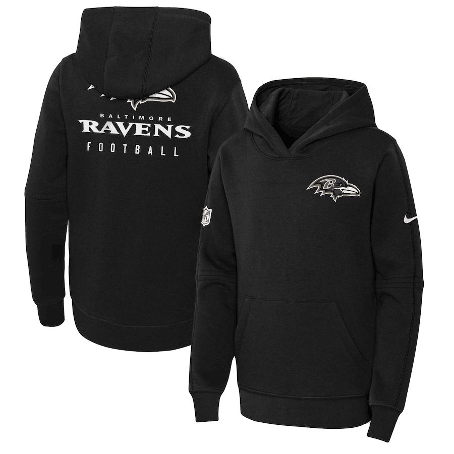 Youth 2023 NFL Baltimore Ravens black Sweatshirt style 1->washington commanders->NFL Jersey